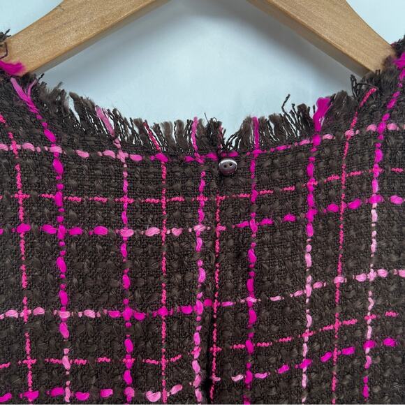Majorelle Bernadette Tweed Mini dress pink chocolate brown - XS - Picture 9 of 12